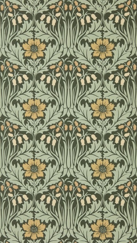 Woodbell & Anemone Bayleaf/Manilla - MUNW217575 wallpaper Morris & Co Woodbell & Anemone Bayleaf/Manilla - MUNW217575 wallpaper Morris & Co