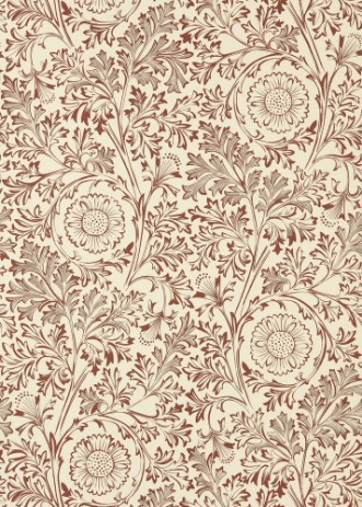 Chamomile Flax/Madder - MUNW217587 wallpaper Morris & Co