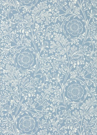 Chamomile China Blue - MUNW217588 wallpaper Morris & Co