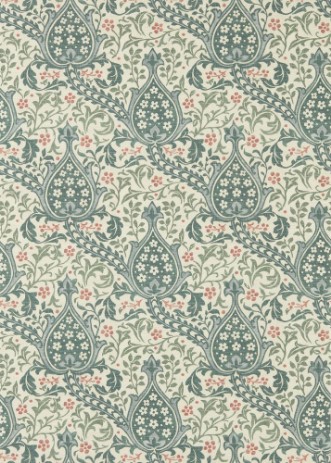 Persian Tulip Teal - MUNW217599 wallpaper Morris & Co