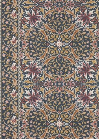 Walthamstow Indigo/Gold - MUNW217601 wallpaper Morris & Co