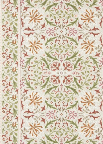 Walthamstow Rose/Nettle - MUNW217602 wallpaper Morris & Co