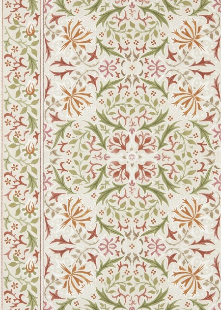 Walthamstow Rose/Nettle - MUNW217602 wallpaper Morris & Co