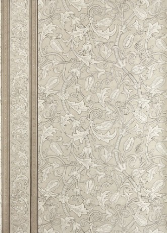 Etched Scrolling Tulip Parchment - MUNW217603 wallpaper Morris & Co