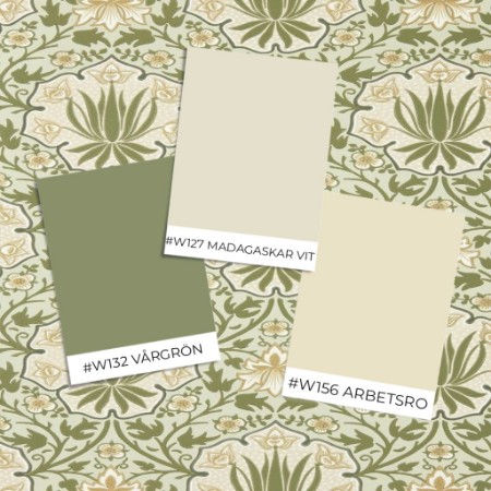 Coloring Iris & Rose Bayleaf/Weld - MUNW217567 - 07876-01 paint Morris & Co