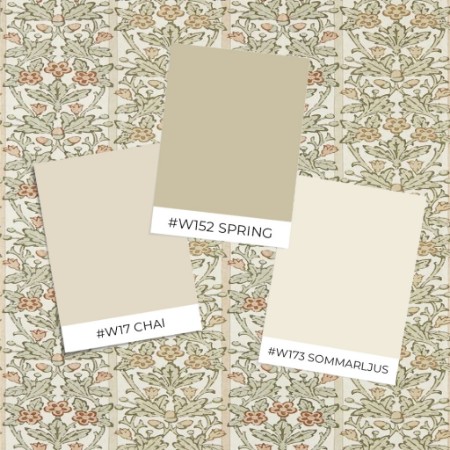 Coloring Oak & Blossom Chestnut/Primrose - MUNW217589 - 07898-01 paint Morris & Co