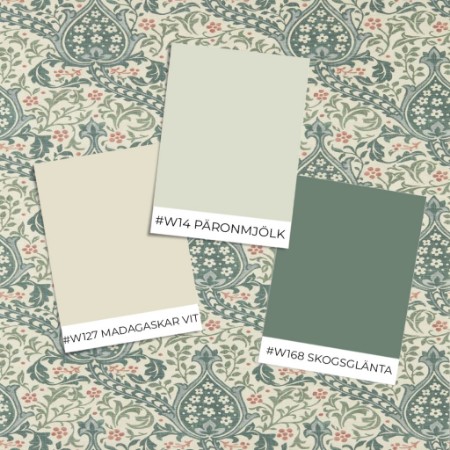 Coloring Persian Tulip Teal - MUNW217599 - 07908-01 paint Morris & Co