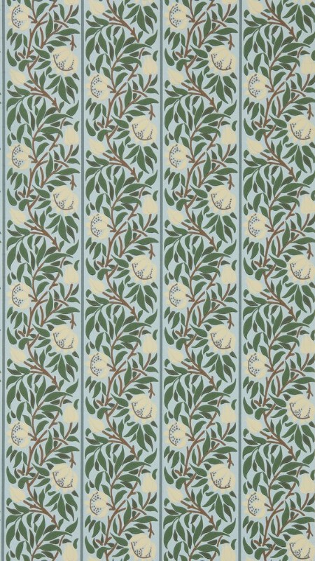 Coloring Peony Trellis Soft Blue/Nettle - MUNW217569 - 07878-01 paint Morris & Co