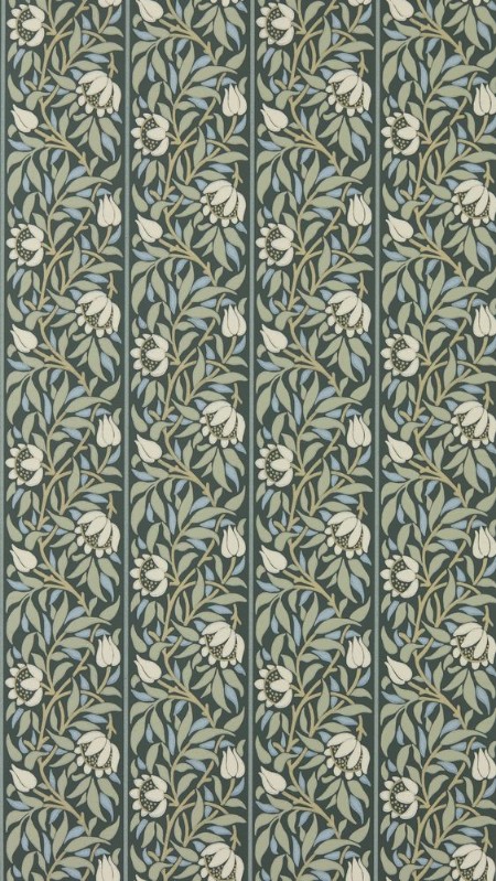 Coloring Peony Trellis Bayleaf/Slate - MUNW217571 - 07880-01 paint Morris & Co