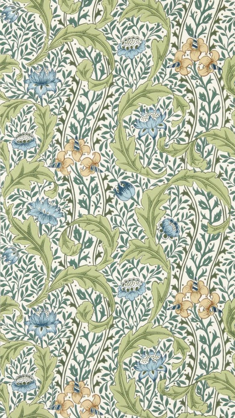 Coloring Wild Tulip & Vine Nettle/Woad - MUNW217577 - 07886-01 paint Morris & Co