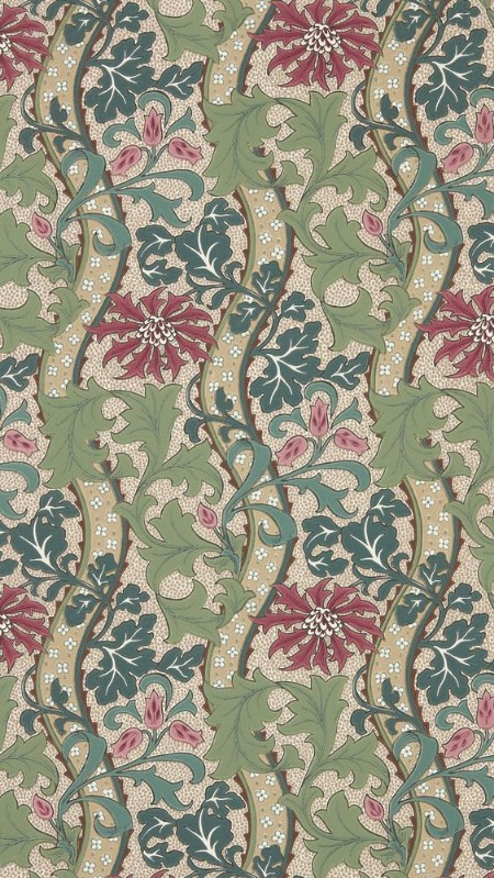 Coloring Cornflower Madder/Forest - MUNW217580 - 07889-01 paint Morris & Co
