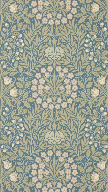 Coloring Daisy & Oak Powder Blue/Blush - MUNW217584 - 07893-01 paint Morris & Co