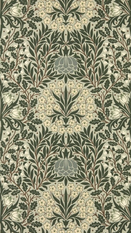 Coloring Daisy & Oak Sage/Forest - MUNW217585 - 07894-01 paint Morris & Co