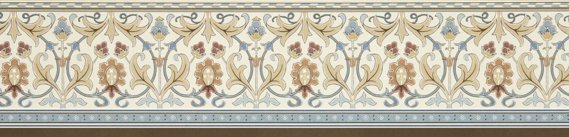 Coloring Ornamental Frieze Linen/Woad - MUNW217612 - 07918-01 paint Morris & Co