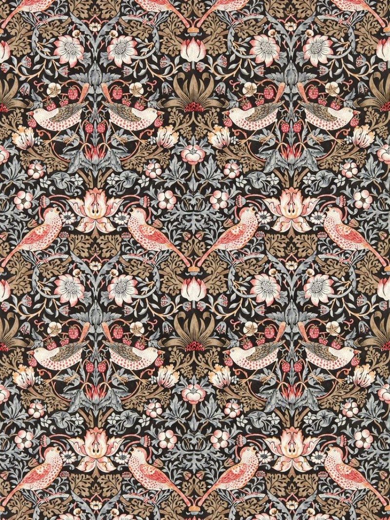 Strawberry Thief Old Fashioned - AARC510022 wallpaper Morris & Co