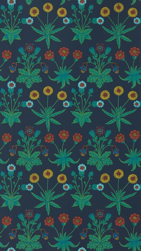 Daisy Midnight - AARC510034 wallpaper Morris & Co