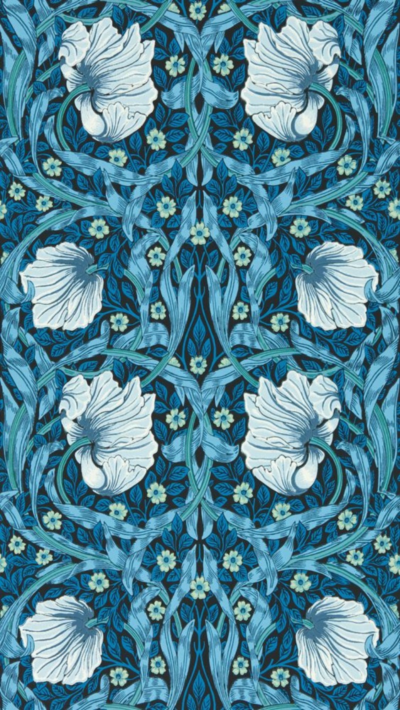 Pimpernel Midnight/Opal - MVOW217331 wallpaper Morris & Co Pimpernel Midnight/Opal - MVOW217331 wallpaper Morris & Co