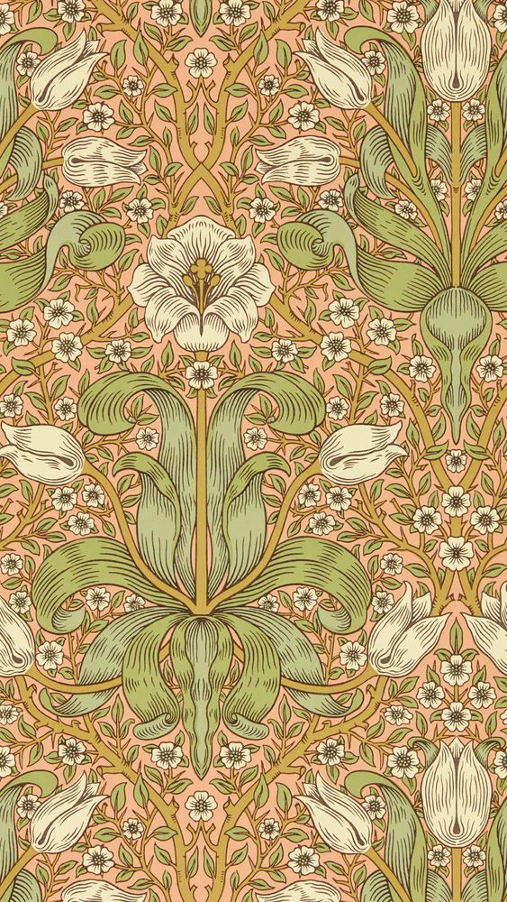 Spring Thicket Fruit Punch - MVOW217336 wallpaper Morris & Co
