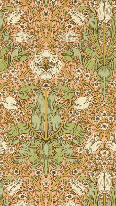 Spring Thicket Fruit Punch - MVOW217336 wallpaper Morris & Co