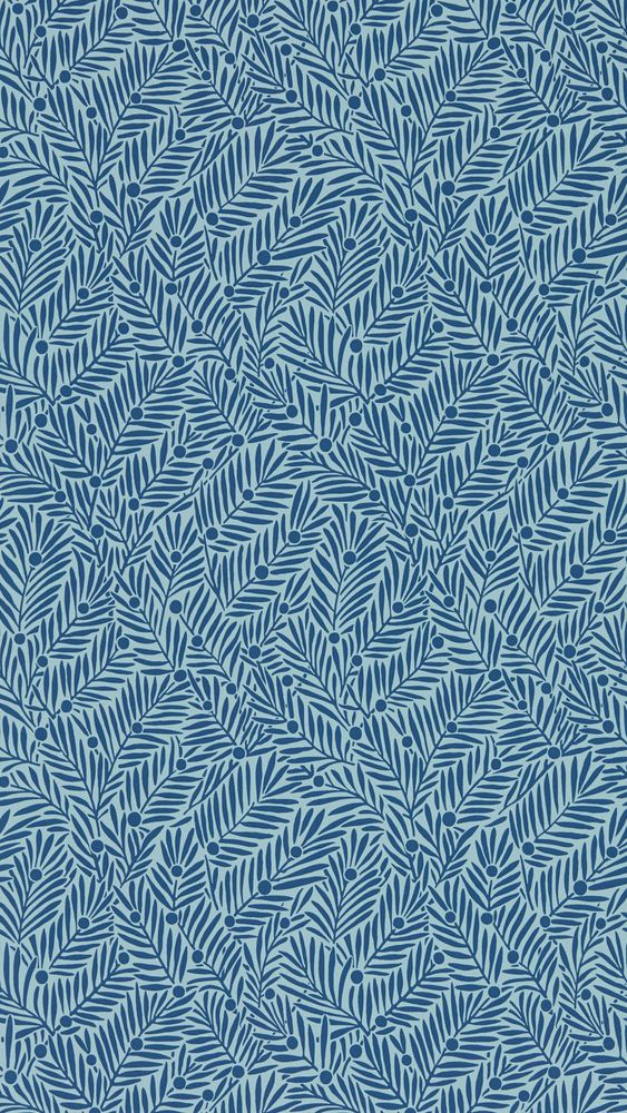 Yew & Aril Indigo - MVOW217349 wallpaper Morris & Co Yew & Aril Indigo - MVOW217349 wallpaper Morris & Co