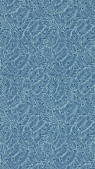 Yew & Aril Indigo - MVOW217349 wallpaper Morris & Co