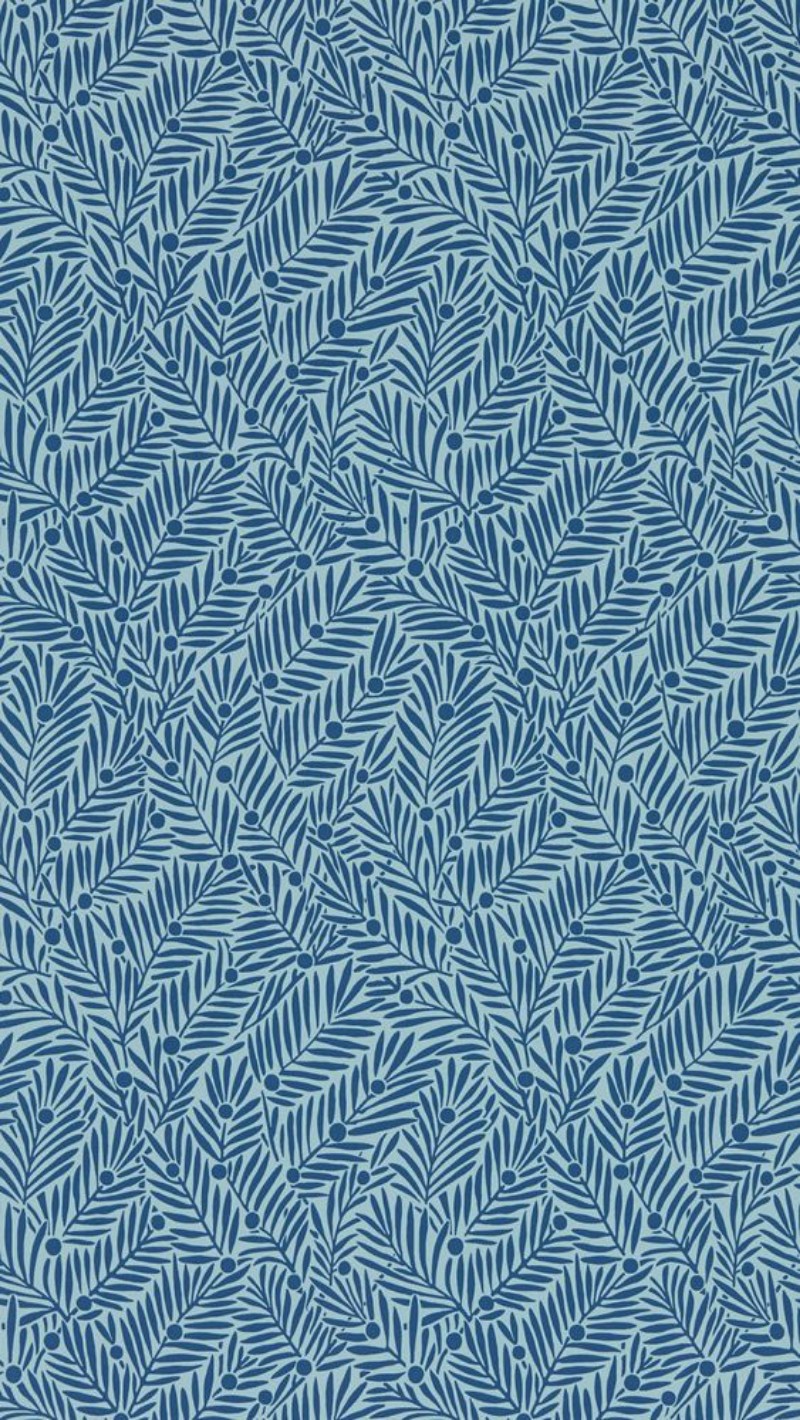 Yew & Aril Indigo - MVOW217349 wallpaper Morris & Co