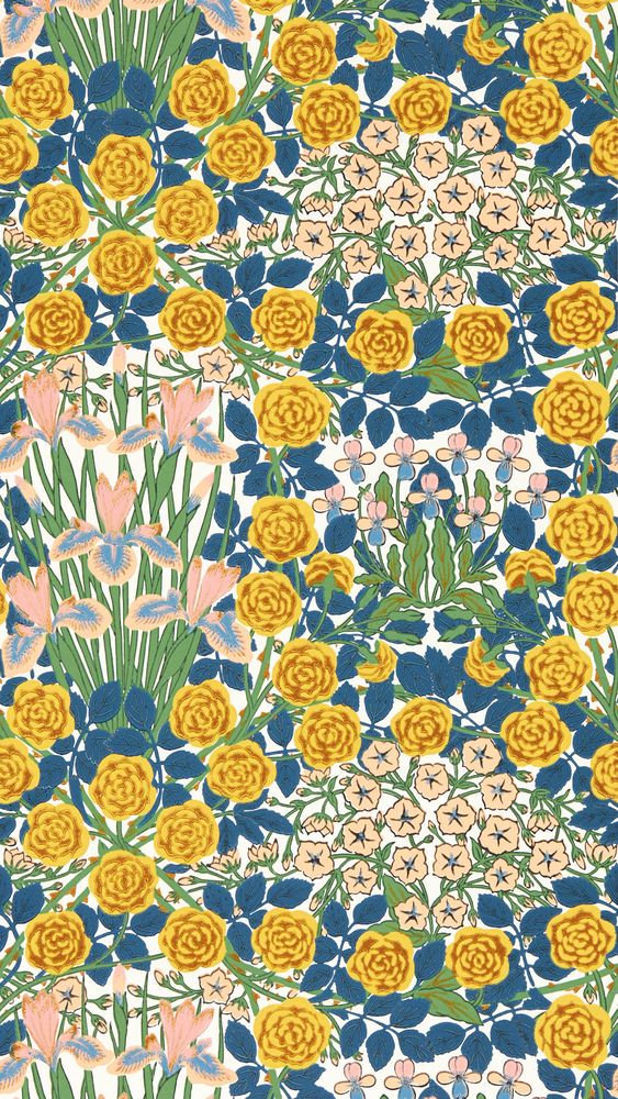 Campanula Autumn Garden - MVOW217353 wallpaper Morris & Co