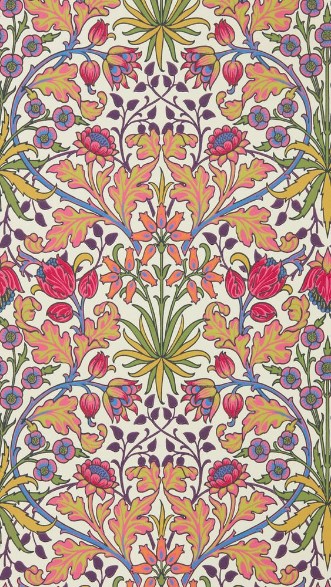 Hyacinth Cosmo Pink - AARC510008 wallpaper Morris & Co