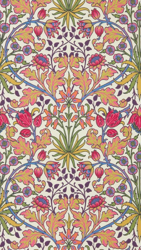 Hyacinth Cosmo Pink - AARC510008 wallpaper Morris & Co