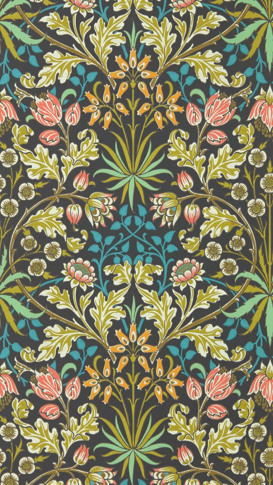 Hyacinth Enchanted Green - AARC510009 wallpaper Morris & Co Hyacinth Enchanted Green - AARC510009 wallpaper Morris & Co