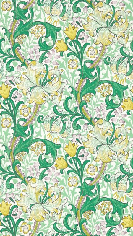 Golden Lily Secret Garden - AARC510014 wallpaper Morris & Co