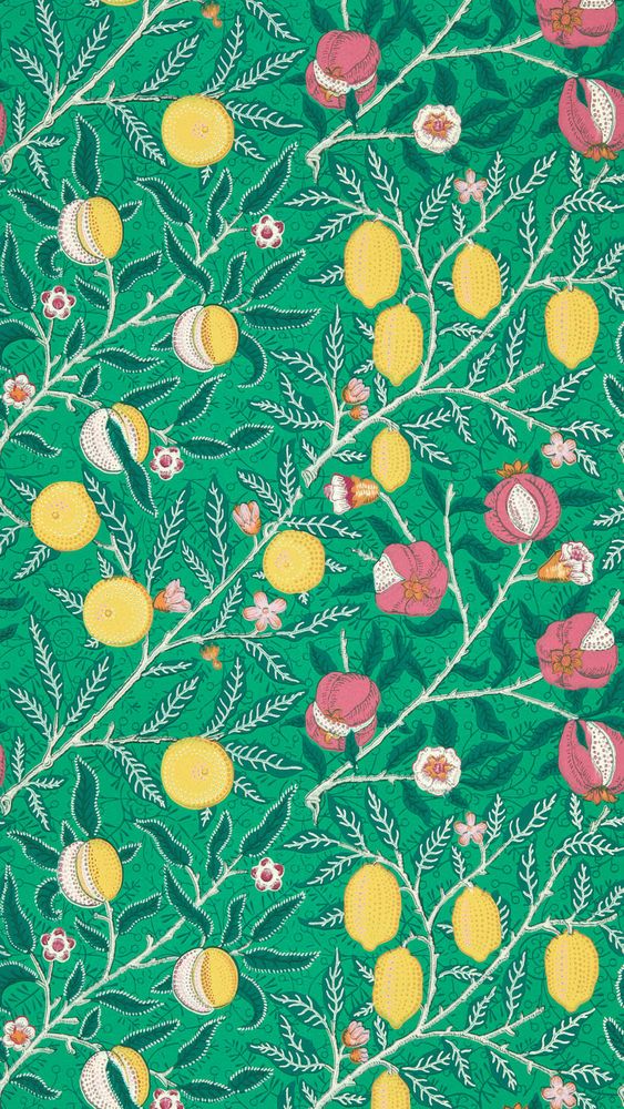 Fruit Tangled Green - AARC510018 wallpaper Morris & Co