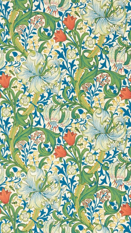 Golden Lily Twister - MVOW217330 wallpaper Morris & Co Golden Lily Twister - MVOW217330 wallpaper Morris & Co