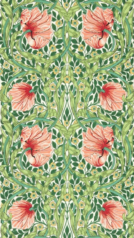 Pimpernel Shamrock/Watermelon - MVOW217332 wallpaper Morris & Co Pimpernel Shamrock/Watermelon - MVOW217332 wallpaper Morris & Co