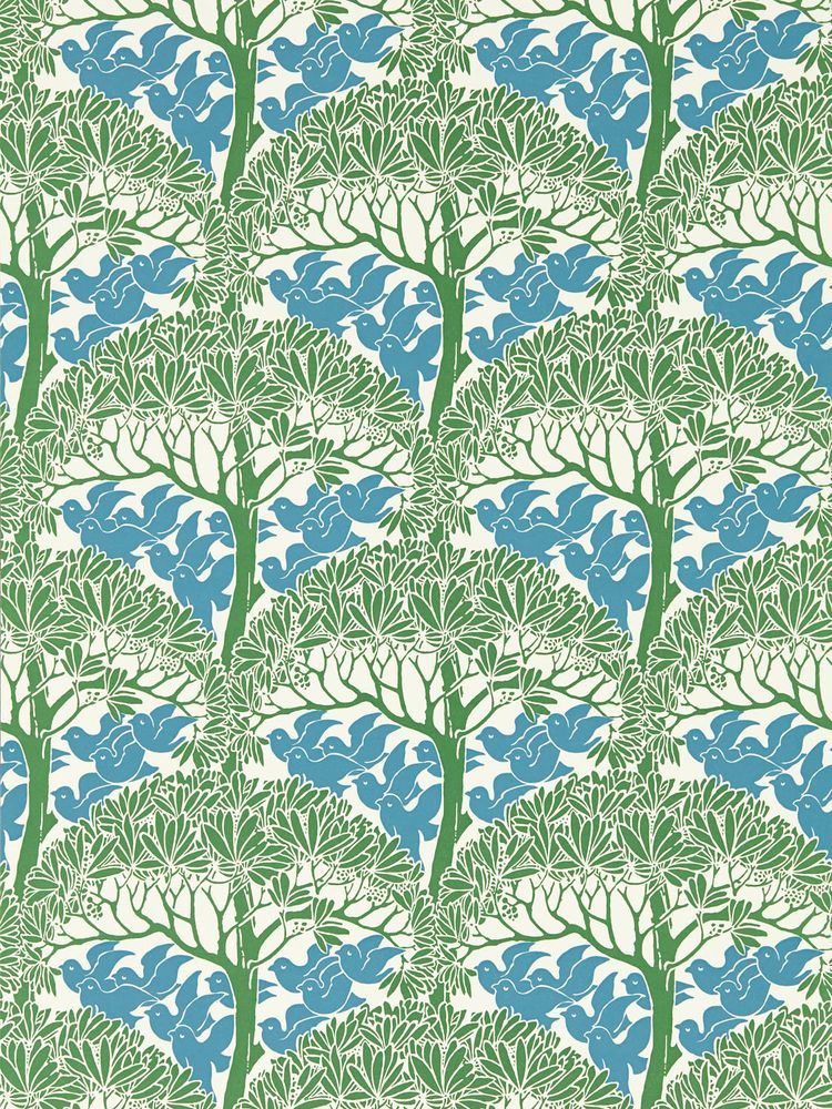The Savaric Garden Green - MVOW217340 wallpaper Morris & Co