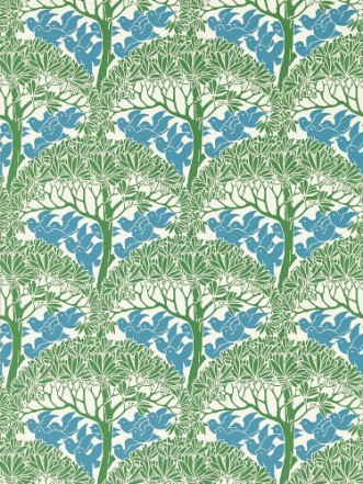 The Savaric Garden Green - MVOW217340 wallpaper Morris & Co