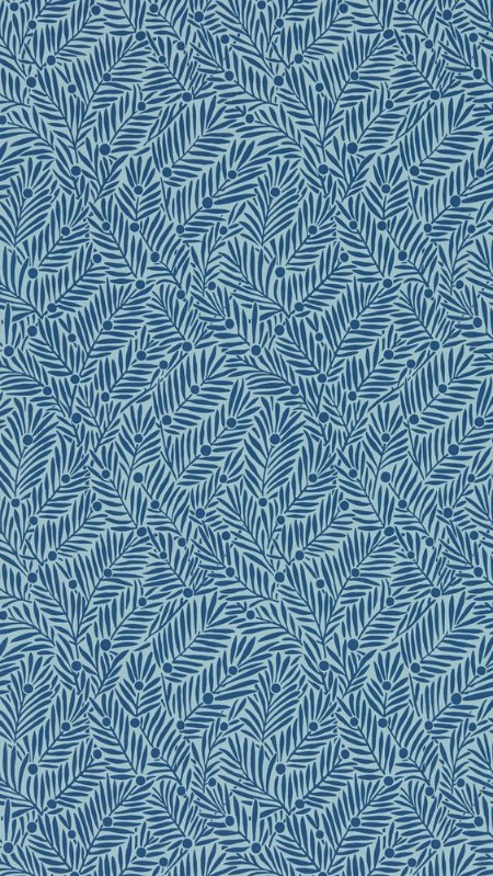 Yew & Aril Indigo - MVOW217349 wallpaper Morris & Co