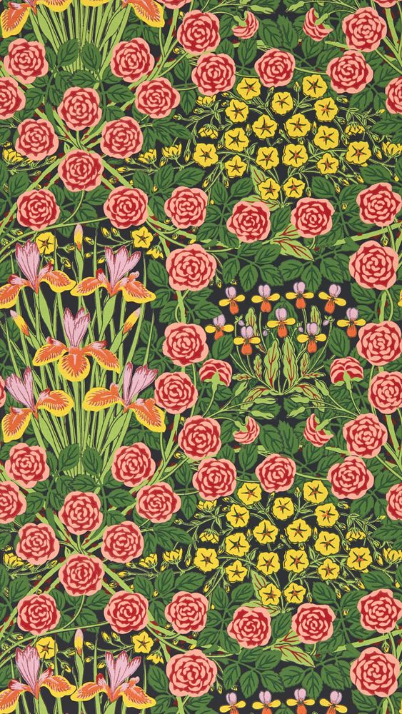 Campanula Sunburst/Ebony - MVOW217350 wallpaper Morris & Co