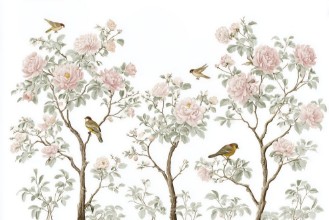 Birds in the tree photowallpaper Wallpassion Kids