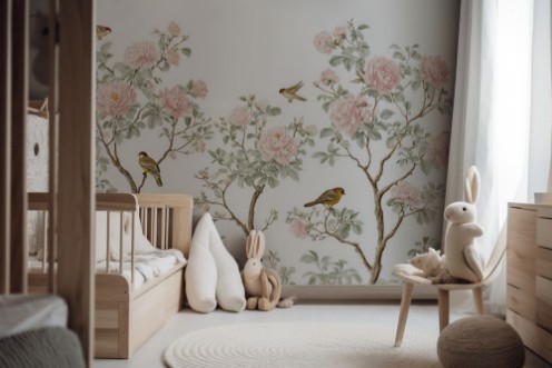 Birds in the tree photowallpaper Wallpassion Kids