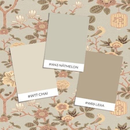 Afbeeldingen van Kleurcombinatie Tokyo Tea Whispering blue - 160-02 - 07980-01