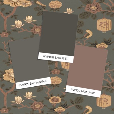 Afbeeldingen van Kleurcombinatie Tokyo Tea Moonlight pine green blue - 160-03 - 07981-01