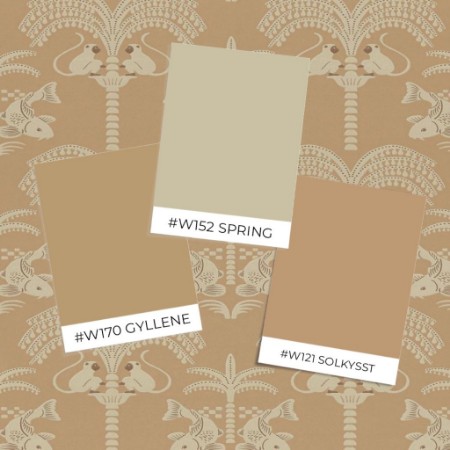 Afbeeldingen van Kleurcombinatie Sunset Gold Brown tobacco  - 167-03 - 08007-01