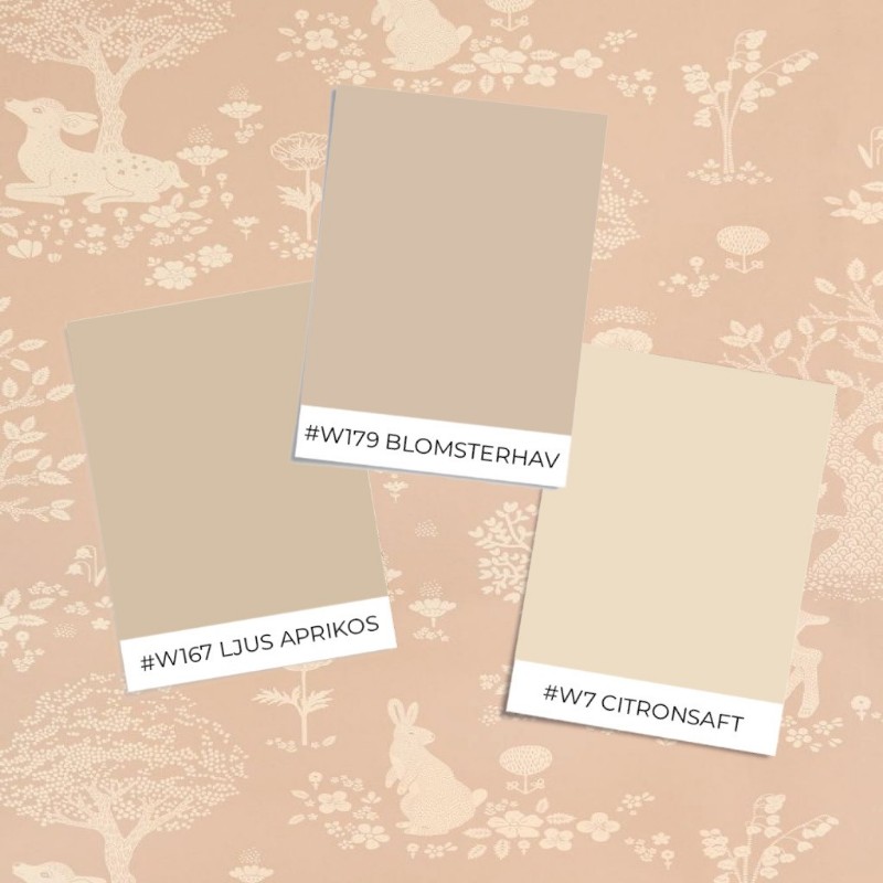 Bild på Varuprov stil - Summer fields Powder pink - 150-03