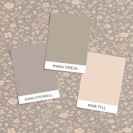 Afbeeldingen van Kleurcombinatie Flora Dusty blue - 151-01 - 07968-01