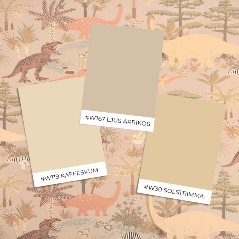 Bild på Färgsättning Dinosaur vibes Sandy beige - 154-01 - 07976-01 Bild på Färgsättning Dinosaur vibes Sandy beige - 154-01 - 07976-01