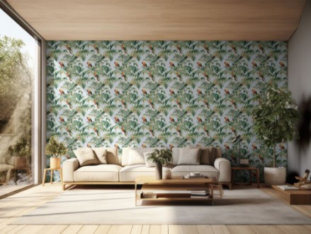 Trinidad Blue - 1066701-02 photowallpaper Blue Monkey