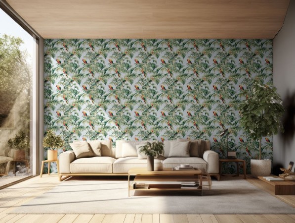 Trinidad Blue - 1066701-02 photowallpaper Blue Monkey