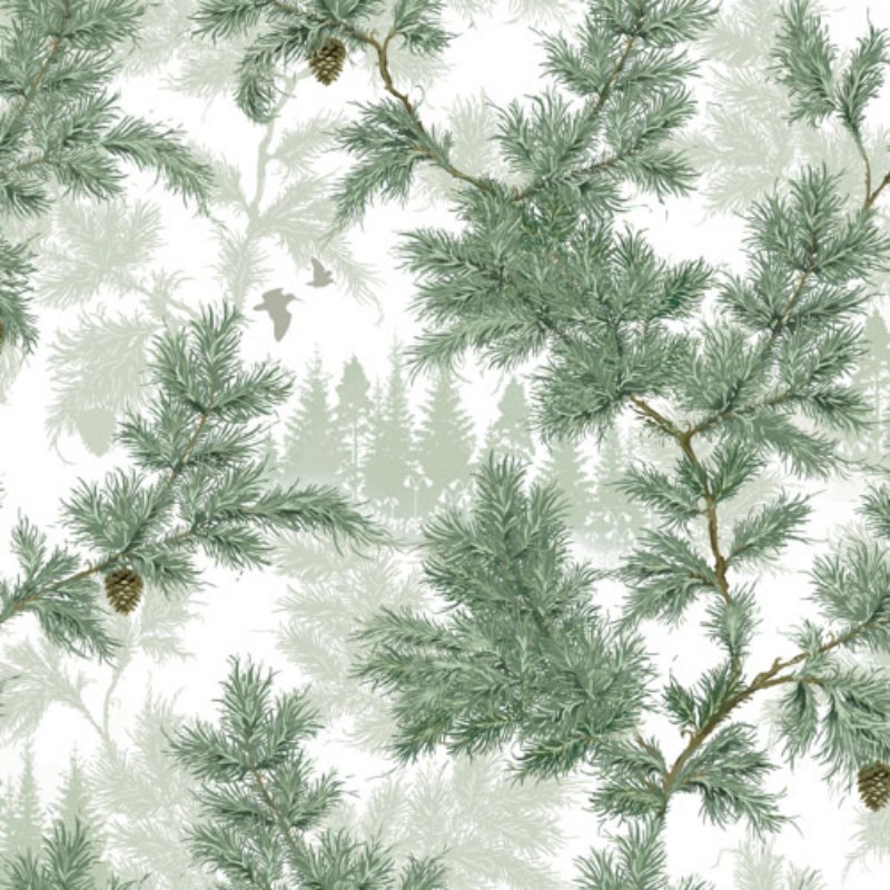 Sommargläntan Grön - 434-01 wallpaper Duro