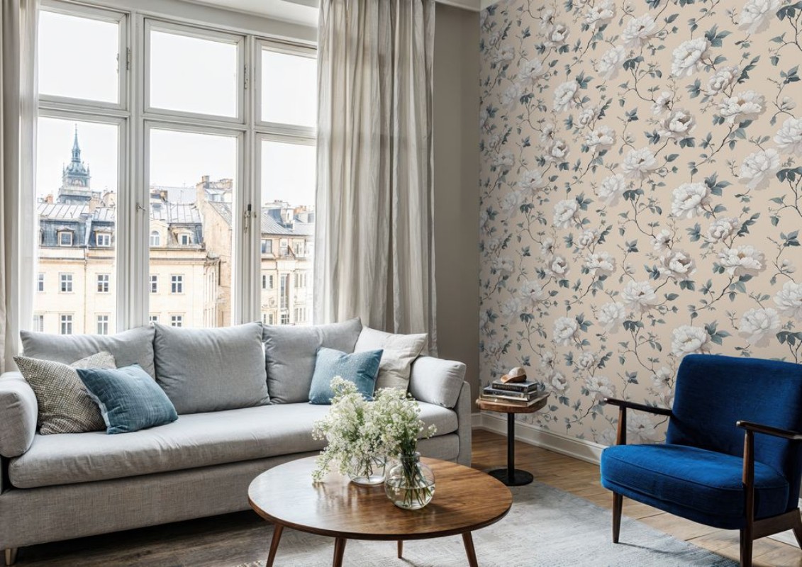 Cordelia Beige - 1081401-03 wallpaper Scandza